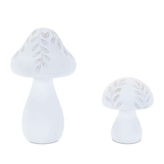 Etched Mushroom Décor Set By Melrose in White/Beige | Michaels®